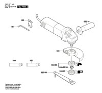 Bosch 0 601 378 7AC Gws 850 Ce Angle Grinder 230 V / Eu Spare Parts